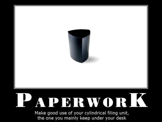 Demotivational: paperwork